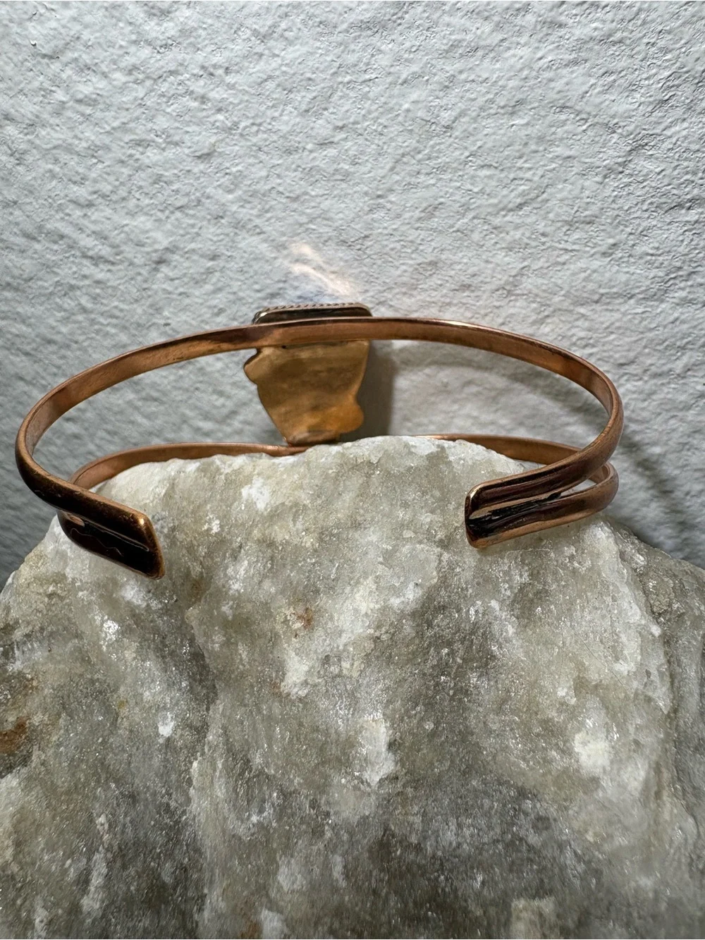 Doublet Opal Lightning  Copper Cuff